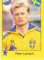 Peter Larsson Sweden samolepka Semic EM 92 #26